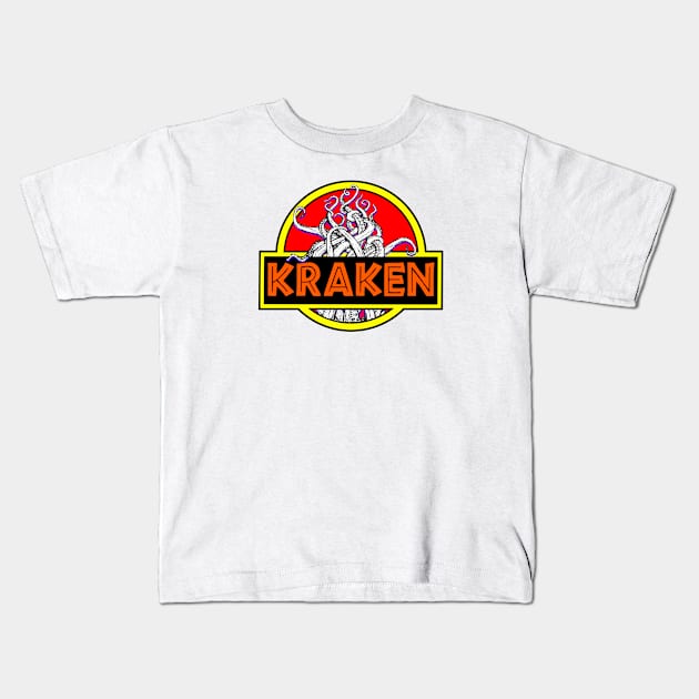 Kraken Kids T-Shirt by Retro-Matic